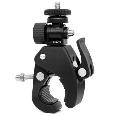 Bike Motorcycle Handlebar Pole Clamp Clip Bracket Holder Mount For Gopro Camera • $8.18