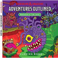 $19.80 • Buy D&D Adventures Outlined 5th Edition Coloring Book Monster Manual