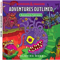$19.80 • Buy D&D Adventures Outlined 5th Edition Coloring Book Monster Manual