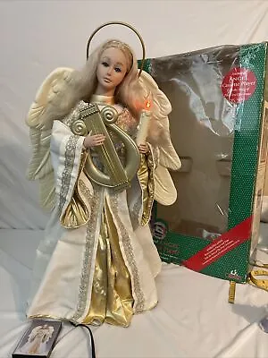 Vintage 1995 Holiday Creations Animated Angel W/Cassette Player In Original Box • $120