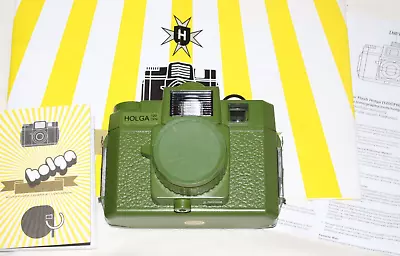 Holga 120 CFN Camera & Manual Safari Green • £19.99