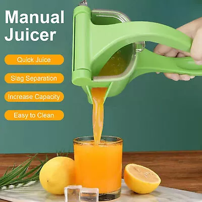 Manual Juicer PP Hand Juice Press Squeezer Fruit Juicer Extractor AU • $18.53