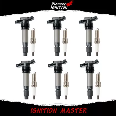 For Volvo S80 V70 XC70 XC90 3.0L Ignition Coil UF594 & Iridium Spark Plug 6 Pack • $93.82