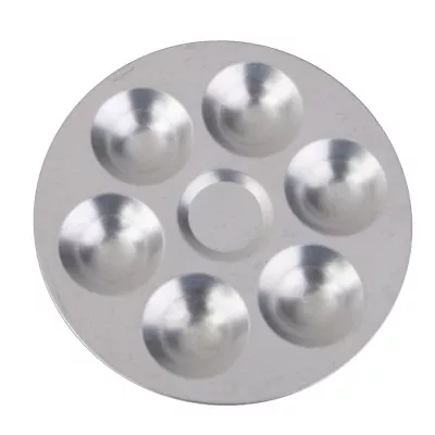 £4.36 • Buy Round Aluminium Alloy Paint Pallet Art Palette Painting Oil Makeup