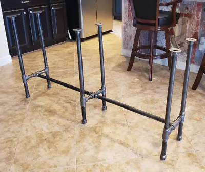Industrial Pipe Table Base DIY Parts Kit 3/4  X 66  Long X 16  Wide X 36  Tall • $264