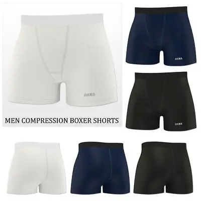 Mens Compression Boxer Shorts Sports Briefs Skin Tight Fit Gym Pants Base Layers • $16.30