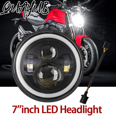 7'' Inch LED Headlight For Ducati Monster 1000 900 800 750 695 600 620 S4 S4R US • $45.66