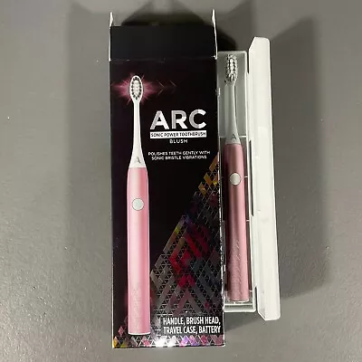 Arc Sonic Power Toothbrush Blush Sonic Bristle Vibration Built In 2 Minute Timer • $1.92