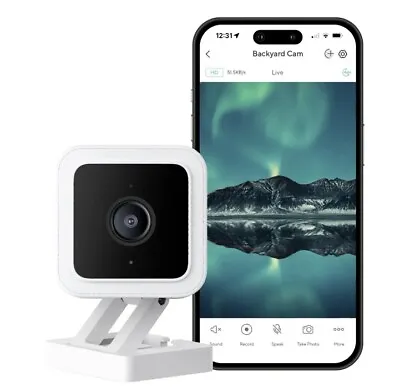 Wyze Cam V3 Security Camera Wired Indoor/Outdoor Color Night Vision 1080p HD  • $64.99