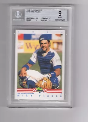 Mike Piazza~1992 Classic Best Bgs-9 Mint Graded Minor League Rookie Rc Card #345 • $15.50