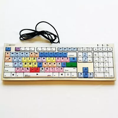 Used Logickeyboard Slim Line Series - Avid Media Composer PC Keyboard MCOM4-AJPU • $72