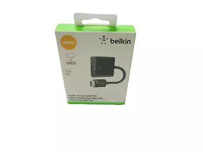 Belkin HDMI To VGA Adapter With Micro-USB Power 9.8  Black (BLKAV10170BT) • $12.99