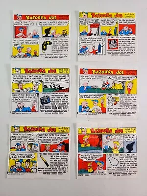 Bazooka Joe 1959 Vintage Comic Bubble Gum Wrappers • $13.95