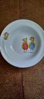 £5 • Buy Collectable Vintage Pinky And Perky Dish /bowl