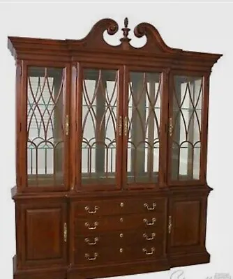 $2160 • Buy PENNSYLVANIA HOUSE 4 Door Mahogany Breakfront With Table/Chairs/Seats Up To 12