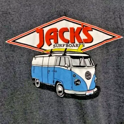 Jacks Surfboards Shop VW Volkswagen Van Bus Tee Shirt Size XL • $19.95