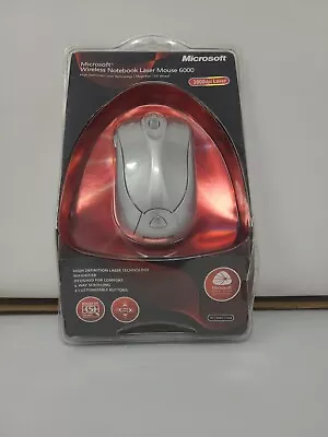 Microsoft Wireless Notebook Laser Mouse 6000 With USB Receiver - Silver • $29.99