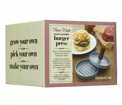 Kitchen Craft Home Made 12cm Quarter Pounder Burger Press / Maker - KCHMBPRESS • £12.99