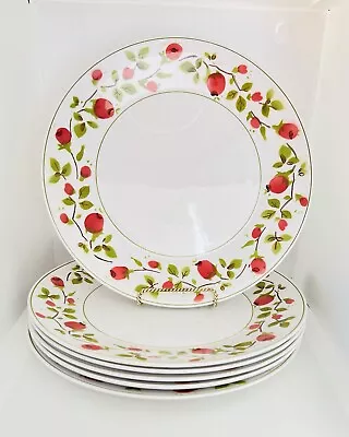 Vintage Mikasa Rose Buds Floral 10” Dinner Plates Lot - Set Of 6 • $52.40