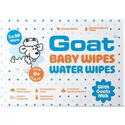 Goat Baby Wipes Water Wipes 240 • $14.99