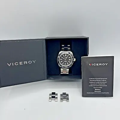 Viceroy - Men's Watch 432297 Water Resistant 100 Meters Spare Links Certificate • $61.65