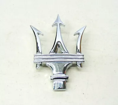 Maserati Granturismo & Quattroporte Chrome Front Grille Emblem Badge - Genuine • $122.69