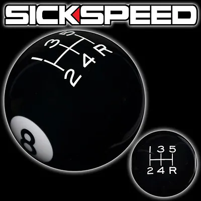 Black 8 Ball Shift Knob For 5 Speed Short Throw Shifter Lever Selector 12x1.25 A • $38.88