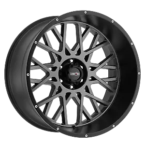 1 New Vision 20X9 8x6.5 8x165.1 12 Anthracite W/ Satin Blk Lip Rocker Wheel/Rim • $249.01