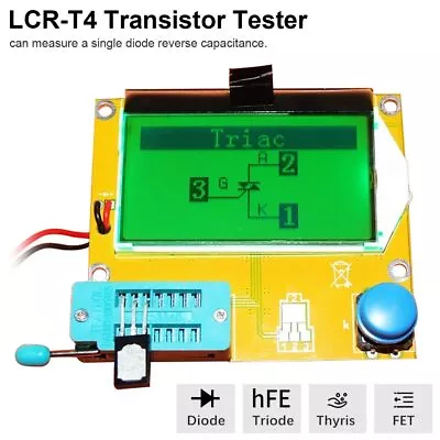 LCR-T4 ESR Meter Transistor Tester Diode Triode Capacitance SCR Inductance M328 • $16.05