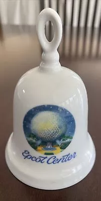 Vintage Disney Epcot Center Porcelain Souvenir Bell Opening 1982 Original $ Tag • $10.99