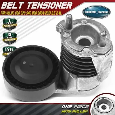 Belt Tensioner W/ Pulley For Volvo C30 2007-2013 C70 S40 V50 2.4L 2.5L 31251654 • $30.49