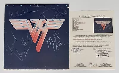 Van Halen Ii Signed X4 Eddie Alex David Lee Roth Michael Anthony Record Jsa • $14999.95