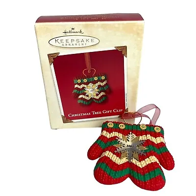 Hallmark Ornament Mittens Keepsake Dated 2003 Card Money Holder Gift Card Gloves • $9.88