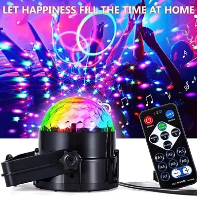 Party Magic Ball Light LED Party Disco RGB Rotating Club DJ Stage Lights Lamp • £7.99