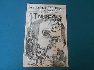 Vintage Fur Harvester's Journal-trapping-hunting • $6.99