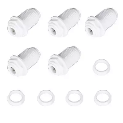 2020 Bulkhead Adapter 1/4 Inch To 3/8  Inch Tube Use For RO System 5 1/4  To ... • $19.71