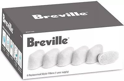 Breville BWF100 Replacement Water Filters For Espresso Coffee Machine (6 Pack) • $43.45