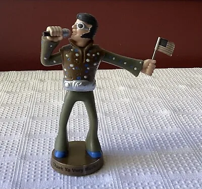 Elvis “Thank Ya Very Much” Figure With American Flag • $45.51