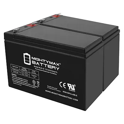 Mighty Max 12V 8Ah SLA Battery Replaces Bruno SRE-1550 Electra-Ride II - 2 Pack • $39.99