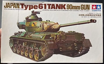 Tamiya Japan Type 61 Tank 90mm Gun Motorized 1/35 Open Model Kit ‘Sullys • $79.99