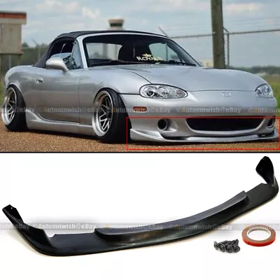 Fits 01-05 Mazda Miata MX-5 Coupe Convertible GV Style Front Bumper Lip Spoiler • $64.99