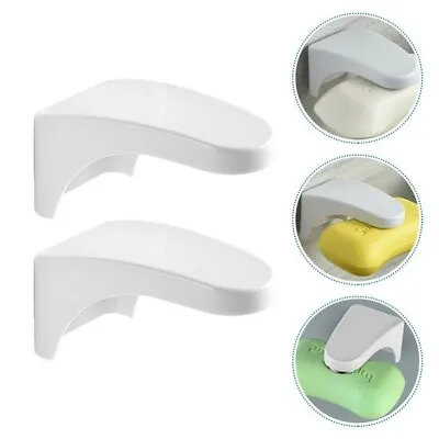 Compact Magnetic Soap Holder Wall Mounted Storage Rack Maximize Counter Space • £4.90