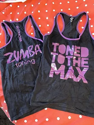 ZUMBA VEST - 1x Zumba Toning Instructor Vest Top - Muscle Back - Size L • £1.99