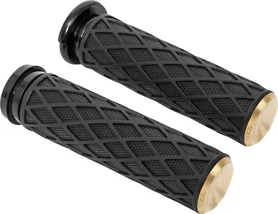 Arlen Ness Diamond Grips Brass #500-009 Harley Davidson • $82.32