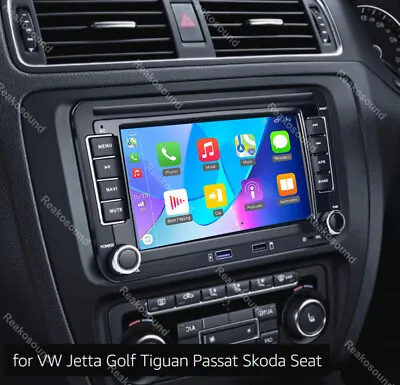 For VW Volkswagen Jetta Passat 7  Auto Carplay Android 13 Car GPS Stereo Radio • $139.99
