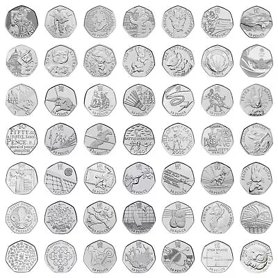 £3.99 • Buy Rare & Valuable UK 50p Coins Fifty Pence Circulated Beatrix Potter Olympics WWF