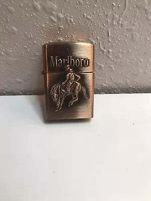 Vintage Cowboy Marlboro Brass Lighter • $9.99