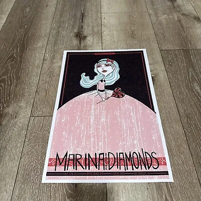 Marina And The Diamonds With Charli XCX 2013 Custom Concert Poster - 17x11 • £72.28
