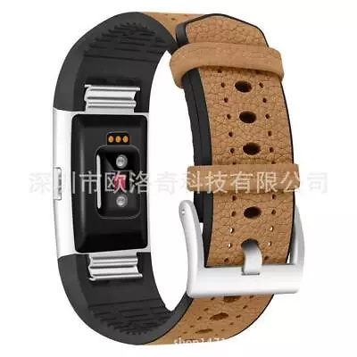 $10.66 • Buy 3 Colors TPU Leather Watch Band Wrist Bracelet For Fitbit Charge2 Smart Watch