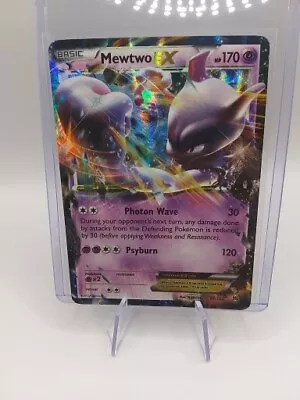 Pokemon TCG Mewtwo EX 61/162 | 2015 Breakthrough XY F/A Ultra Rare In Toploader • $3.97